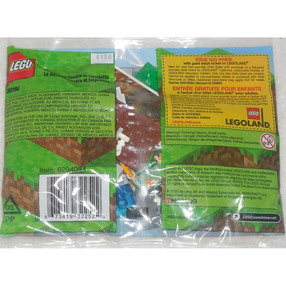 LEGO 30394 MINECRAFT THE SKELETON DEFENSE 31 Pieces Brand New - Picture 2 of 2